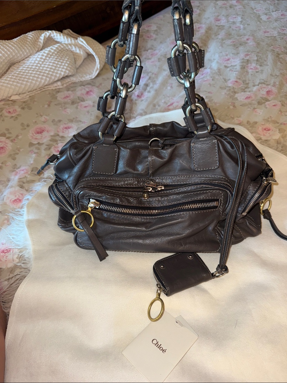 Vintage Chloé Leather Shoulder Bag - Picture 7 of 15
